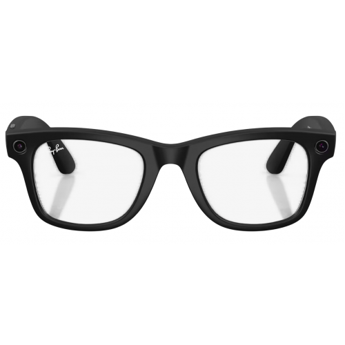 Умные очки Ray-Ban Meta* Wayfarer Gen 2 Matte Black, Прозрачные линзы для компьютера Clear Blue-Violet (RW4012), размер L